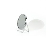 Portable Makeup Mirror Manufacturer - Table-Type Oval 360° Rotating Double-Sided for Household Dormitory