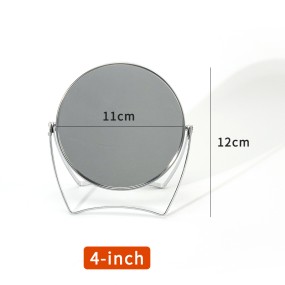 Portable Makeup Mirror Manufacturer - Table-Type Oval 360° Rotating Double-Sided for Household Dormitory
