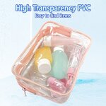 Cosmetic Bag Manufacturer - Custom Women Clear PVC Organizer Tote Travel