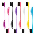 Edge Control Brush Manufacturer - Factory Wholesale Plastic Double Head Fan-shaped