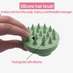 Scalp Massager Shampoo Brush Manufacturer - Ionic Manual Silicone with Wheat Straw