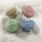 Scalp Massager Shampoo Brush Manufacturer - Custom Logo Wheat Straw & Soft Silicone