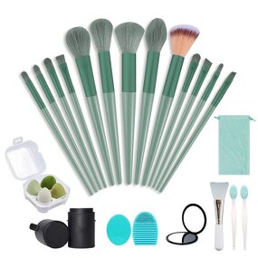 Makeup Brush Set Manufacturer - 23pcs with Mirror & Silicone Facial Brush