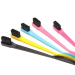 Edge Control Brush Manufacturer - Factory Wholesale Plastic Double Head Fan-shaped