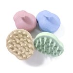Scalp Massage Brush Manufacturer - Wheat Straw Material Head Scrubber Dandruff