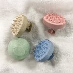 Scalp Massager Shampoo Brush Manufacturer - Custom Logo Wheat Straw & Soft Silicone