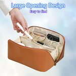 Makeup Bag Manufacturer - Fashion Custom Logo Double Zipper Waterproof Pu