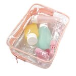 Cosmetic Storage Bag Manufacturer - Clear PVC with Zip Custom Logo Travel
