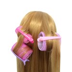 Hair Curler Manufacturer - Self-Grip Plastic with Leather Storage Bag & Brush