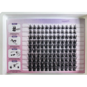 False Eyelashes Manufacturer - 3D Thick Curly Segmented Single Cluster 120 Rows