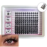 False Eyelashes Manufacturer - 3D Thick Curly Segmented Single Cluster 120 Rows