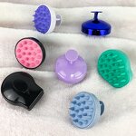 Scalp Massager Shampoo Brush Manufacturer - Ionic Manual Silicone with Wheat Straw