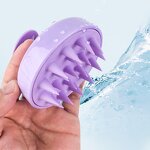 Shampoo Massage Brush Manufacturer - Silicone Detangling Round Portable