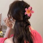 Hair Claw Clip Manufacturer - Nonslip Flower Hawaiian Plumeria for Thick Hair