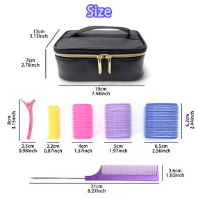 Hair Rollers Manufacturer - Self Grip 3 Sizes Plastic Colourful Curlers