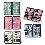 Manicure Set Manufacturer - Professional 18 PCS Leather Stainless Steel