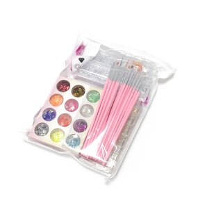 Nail Art Tools Set Manufacturer - Includes Diamond Pliers Brushes & Rhinestones