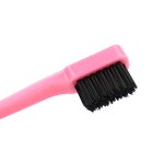 Edge Control Brush Manufacturer - Factory Wholesale Plastic Double Head Fan-shaped