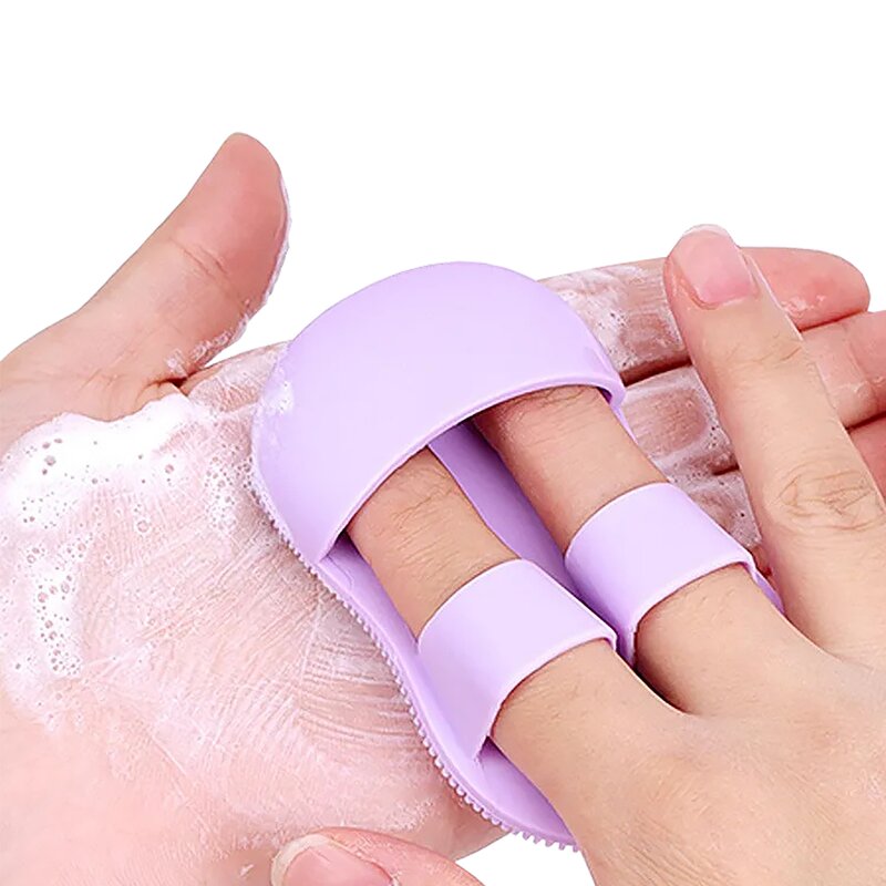 Facial Cleansing Brush Manufacturer - Handheld Soft Bristle Mini Scrubber Pad
