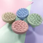 Scalp Massager Shampoo Brush Manufacturer - Custom Logo Wheat Straw & Soft Silicone