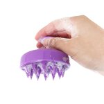 Shampoo Massage Brush Manufacturer - Silicone Detangling Round Portable