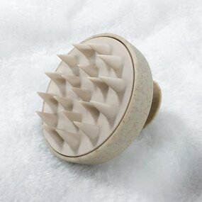Scalp Massager Shampoo Brush Manufacturer - Custom Logo Wheat Straw & Soft Silicone