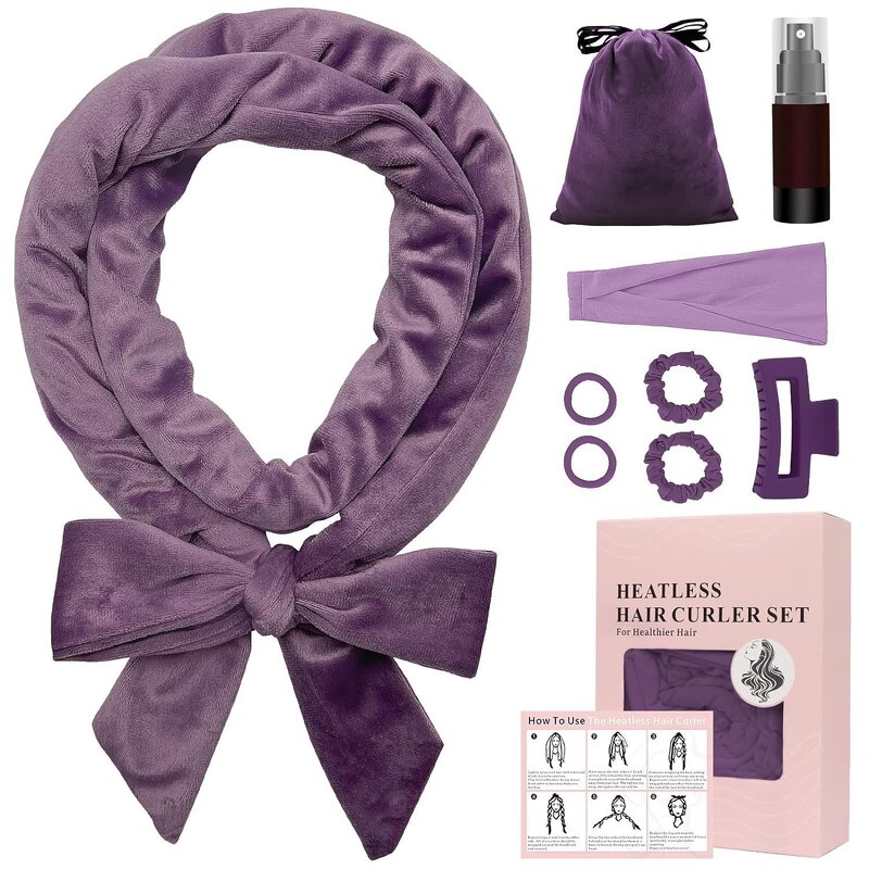 Heatless Hair Curls Set Manufacturer - DIY Soft Magic Silk Headband with Tools