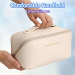 Makeup Bag Manufacturer - Fashion Custom Logo Double Zipper Waterproof Pu