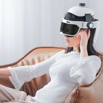 Head Massage Helmet - Hot Sale Vibrating Heat Air Pressure Smart Eye Relief Machine