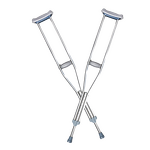 Medical Walking Canes - Height Adjustable Aluminum Underarm Elbow Crutches