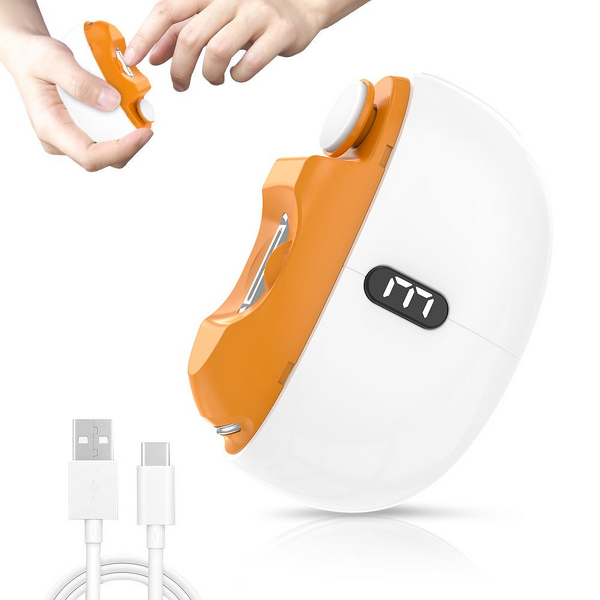 Electric Nail Grinder - Cutter File Sharpener Protect Nails From Flesh Cut