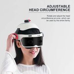 Head Massage Helmet - Vibrating Heat Compress Automatic Air Pressure Relax Device