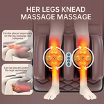 Shiatsu Massage Seat Mat - Hot Sale Heating Vibration Full Body Back Foot Leg Cushion