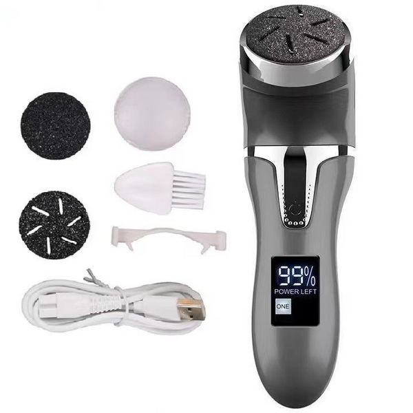 Electric Foot File - Rechargeable IPX7 Waterproof 2 Speeds Callus Dead Skin Remover