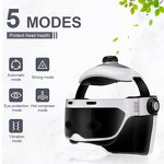 Head Massage Helmet - Vibrating Heat Compress Air Pressure Smart Eye Relax Device