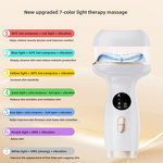 Cold Hot Neck Device - 7-color Light Microcurrent Vibration Facial Toning Massager
