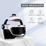 Head Massage Helmet - Vibrating Heat Compress Air Pressure Smart Eye Relax Device