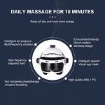 Head Massage Helmet - Vibrating Heat Compress Automatic Air Pressure Relax Device