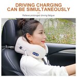 Neck Massage Pillow - Hot Sale 3-Speed Vibrating Memory Cotton U Shaped Travel Car