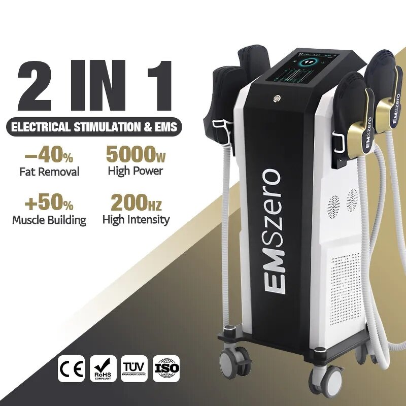 14Tesla RF Ems Machine - 4 Handles Body Seat Cushion Emszero Sculpting Device