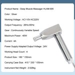 High Frequency Massage Gun - Stainless Steel Deep Tissue Body Weight Loss Tool