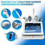 5 In 1 Scalp Analyzer Machine - AI 2 HD Detector 50X 200X Hair Growth Device