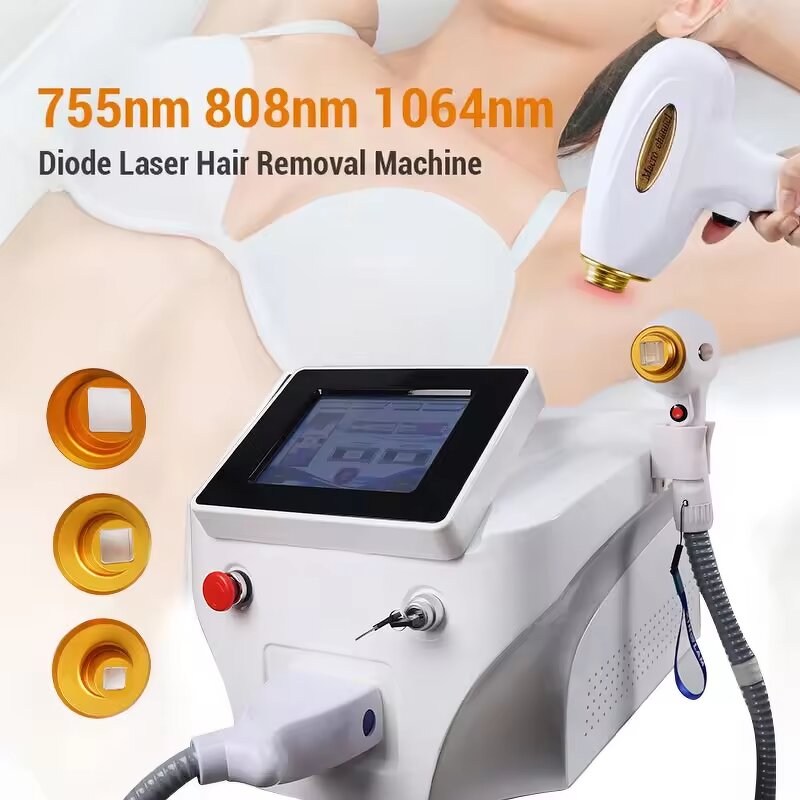3-in-1 Diode Laser Machine - 755/808/1064nm Hair Tattoo Removal UK/US/EU/IT