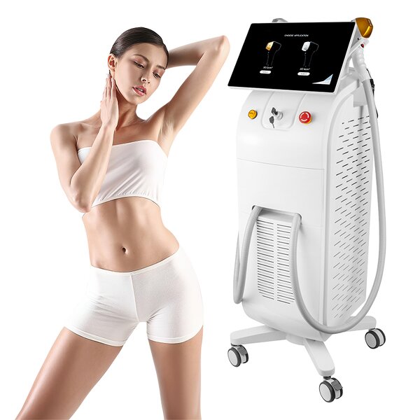 Titanium Laser Hair Removal Machine - 2025 New 15.6 1000-1600W 3 Wavelengths 4K ICE