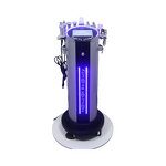 9 in 1 Facial Care Machine - Second Generation Silver Brown Aqua Skin Dermabrasion