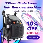 4IN1 RF IPL OPT Machine - Portable 808nm Diode Laser Hair Removal Desktop