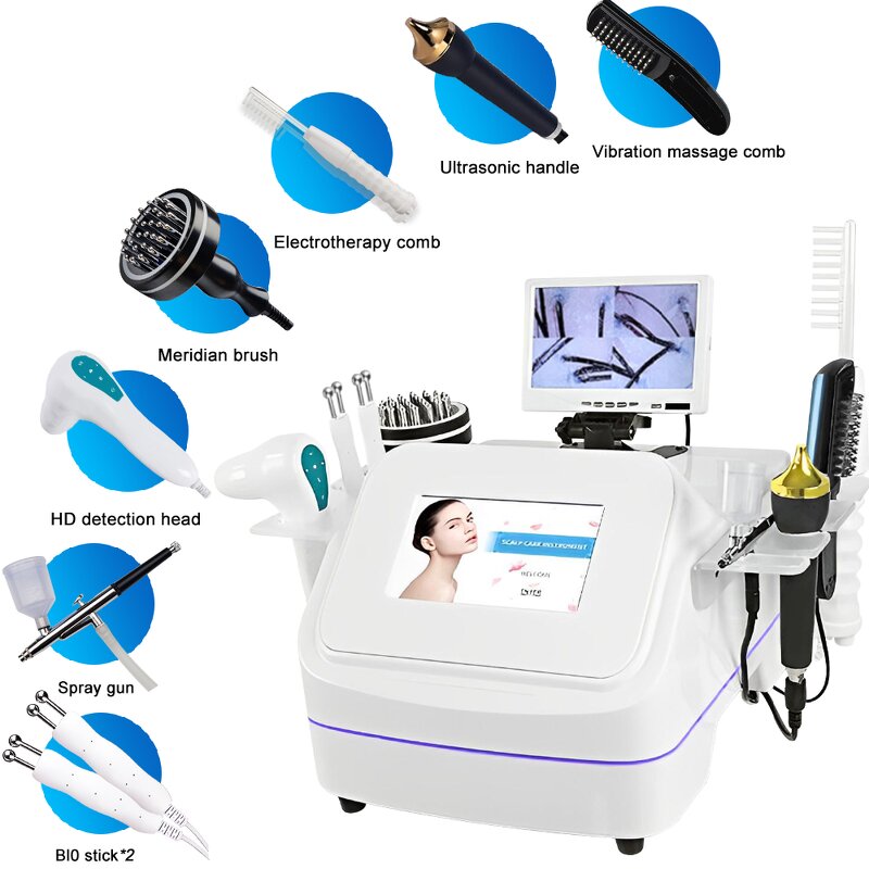 7 in 1 Hair Loss Scanner - Salon Spa HD Detector 50X 200X Scalp Analysis Machine