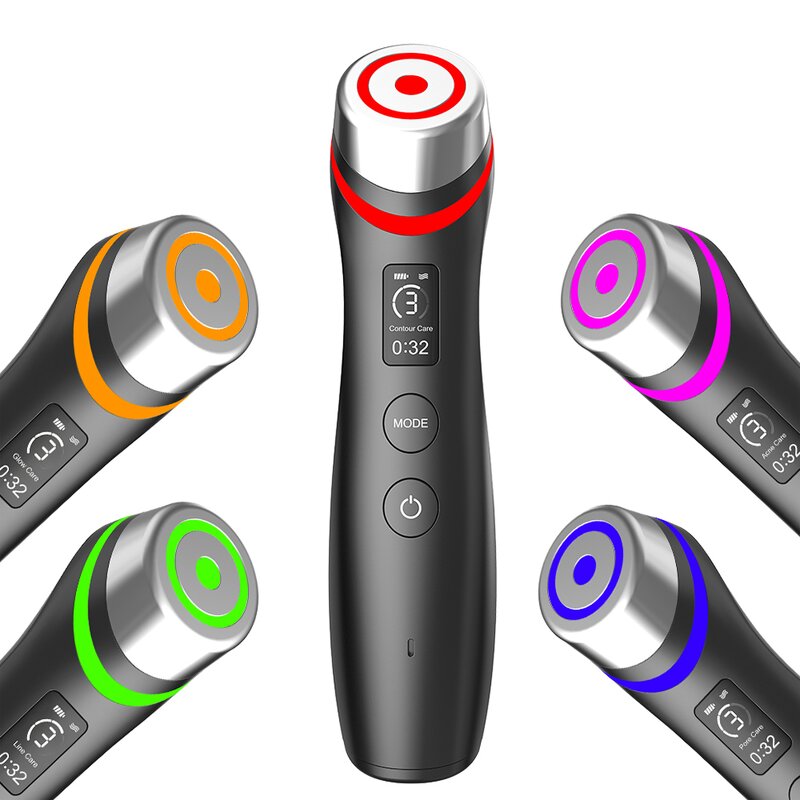 Ager Booster Pro 6-in-1 Wand - Multifunction Skin Therapy LED US ZA CN Plugs