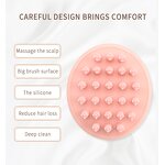 Silicone Scalp Massage Brush - Low Price Pink Shampoo Hair Growth Treatment