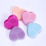 Heart-shaped Silicone Pad - Makeup Brush Washing Multi in One Cleaning Egg